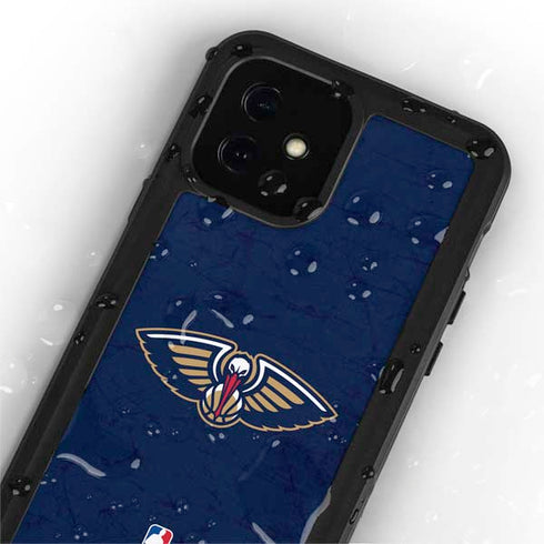 NBA New Orleans Pelicans Distressed iPhone 12 Waterproof Case