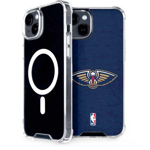 NBA New Orleans Pelicans Distressed iPhone 13 MagSafe Case