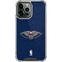NBA New Orleans Pelicans Distressed iPhone 13 Pro Max Clear Case