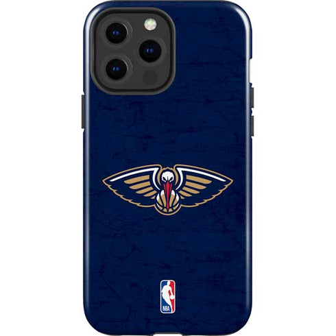 NBA New Orleans Pelicans Distressed iPhone 13 Pro Max Impact Case