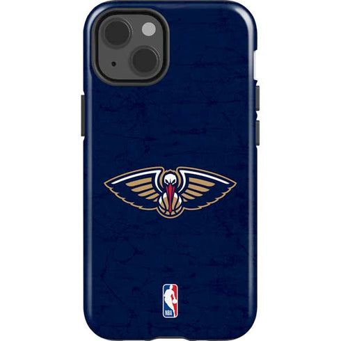 NBA New Orleans Pelicans Distressed iPhone 14 Impact Case