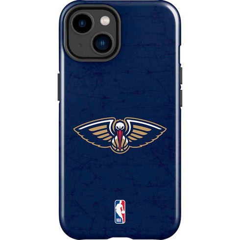 NBA New Orleans Pelicans Distressed iPhone 14 Plus Impact Case