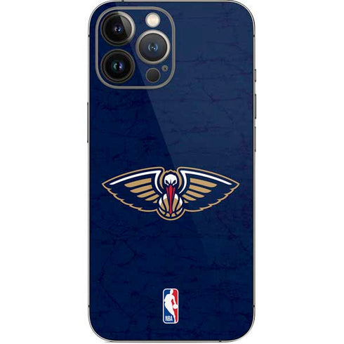 NBA New Orleans Pelicans Distressed iPhone 14 Pro Max Skin
