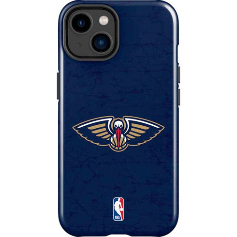 NBA New Orleans Pelicans Distressed iPhone 15 Impact Case