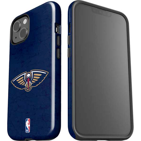 NBA New Orleans Pelicans Distressed iPhone 15 Impact Case