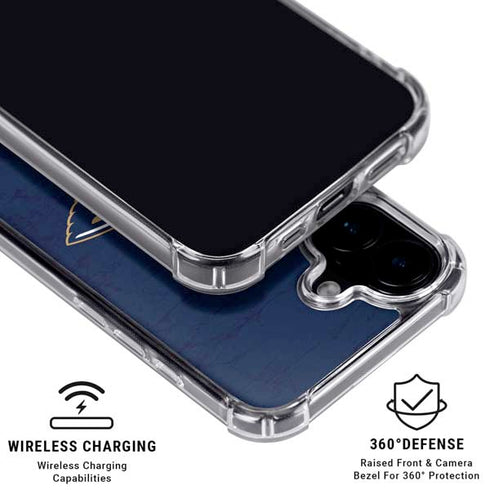 NBA New Orleans Pelicans Distressed iPhone 16 Clear Case