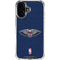 NBA New Orleans Pelicans Distressed iPhone 16 Plus Clear Case