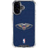 NBA New Orleans Pelicans Distressed iPhone 16 Plus Clear Case