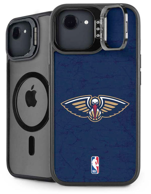 NBA New Orleans Pelicans Distressed iPhone 16e Kickstand Case