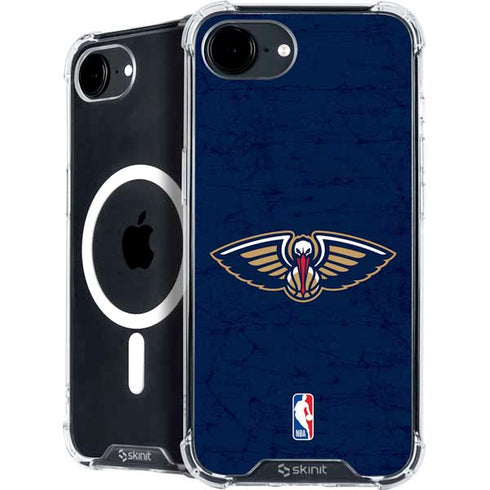 NBA New Orleans Pelicans Distressed iPhone 16e MagSafe Case