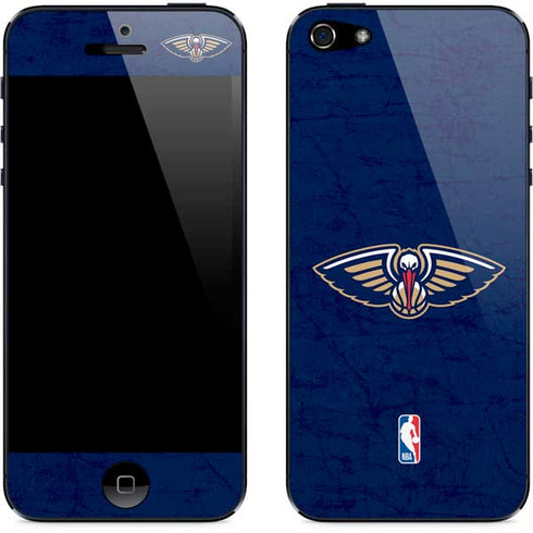 NBA New Orleans Pelicans Distressed iPhone 5/5s/5SE Skin