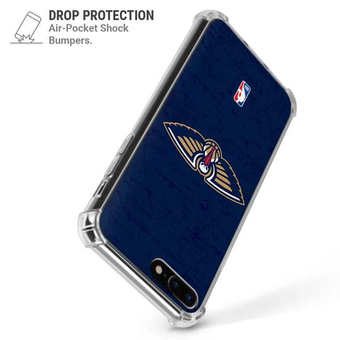 NBA New Orleans Pelicans Distressed iPhone 7/8 Plus Clear Case