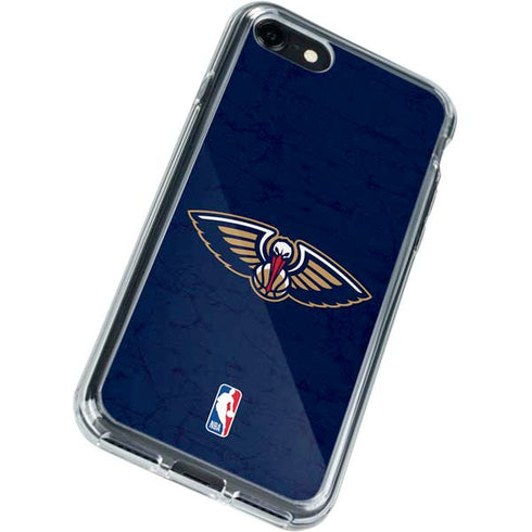 NBA New Orleans Pelicans Distressed iPhone SE (2nd & 3rd Gen) Clear Case