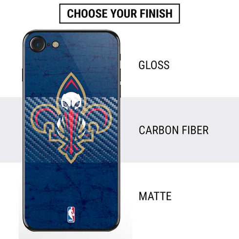 NBA New Orleans Pelicans Distressed iPhone SE (2nd & 3rd Gen) Skin