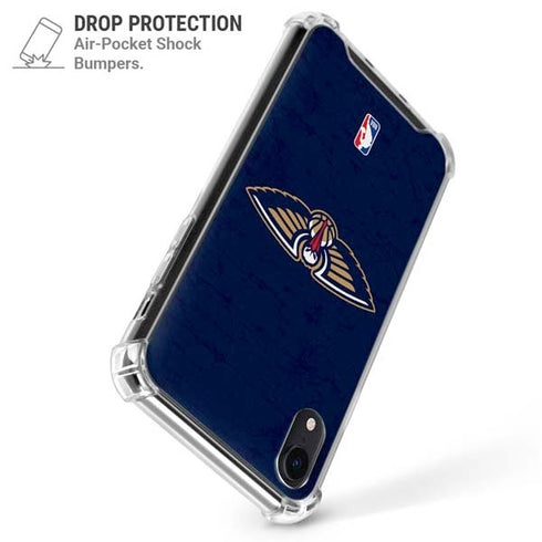 NBA New Orleans Pelicans Distressed iPhone XR Clear Case