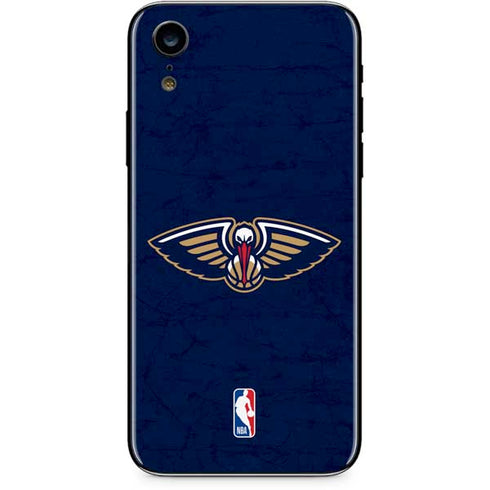 NBA New Orleans Pelicans Distressed iPhone XR Skin