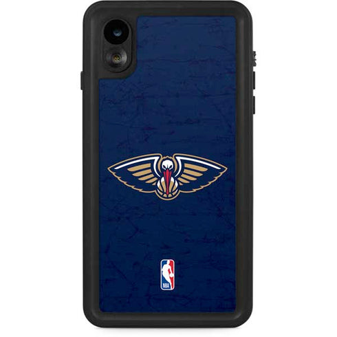 NBA New Orleans Pelicans Distressed iPhone XR Waterproof Case