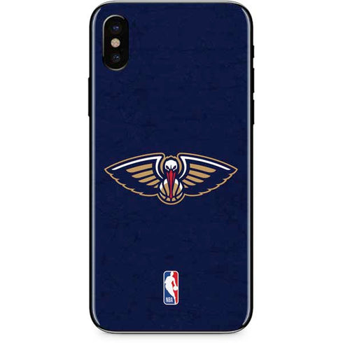 NBA New Orleans Pelicans Distressed iPhone XS Max Skin