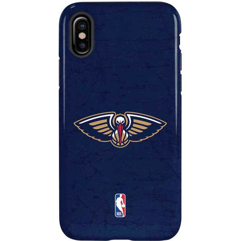NBA New Orleans Pelicans Distressed iPhone XS Pro Case