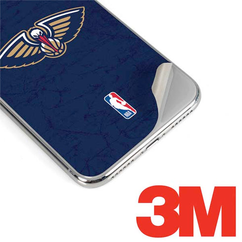 NBA New Orleans Pelicans Distressed iPhone XS Skin