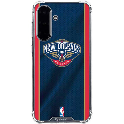 NBA New Orleans Pelicans Jersey Galaxy A36 5G Clear Case