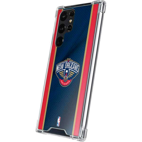 NBA New Orleans Pelicans Jersey Galaxy S23 Ultra Clear Case