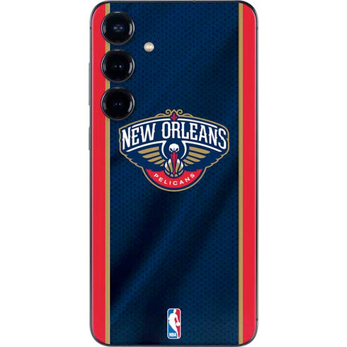 NBA New Orleans Pelicans Jersey Galaxy S25 Plus Skin