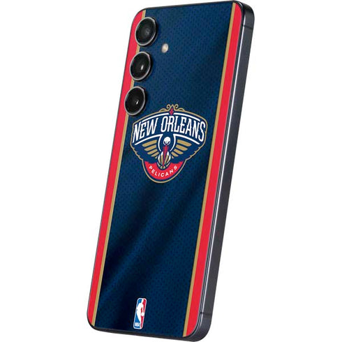 NBA New Orleans Pelicans Jersey Galaxy S25 Plus Skin