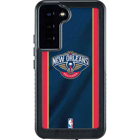 NBA New Orleans Pelicans Jersey Galaxy S24 Plus Waterproof Case