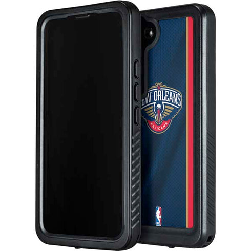 NBA New Orleans Pelicans Jersey Galaxy S24 Plus Waterproof Case