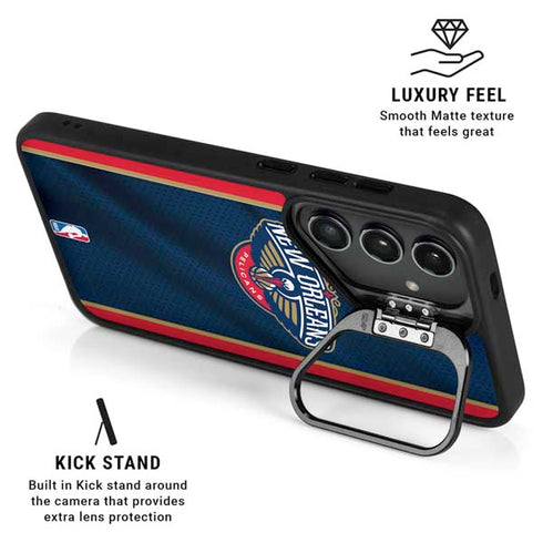 NBA New Orleans Pelicans Jersey Galaxy S25 Ultra Kickstand Case