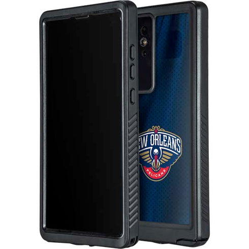 NBA New Orleans Pelicans Jersey Galaxy S24 Ultra Waterproof Case