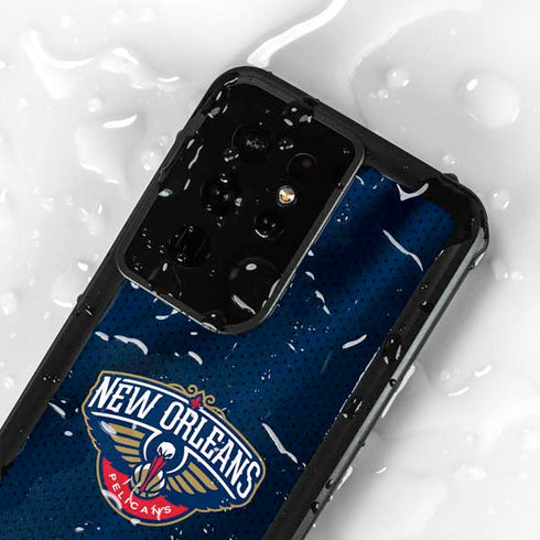 NBA New Orleans Pelicans Jersey Galaxy S24 Ultra Waterproof Case
