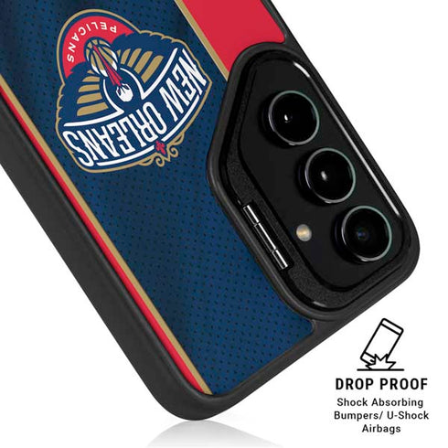 NBA New Orleans Pelicans Jersey Galaxy S25 FE Kickstand Case