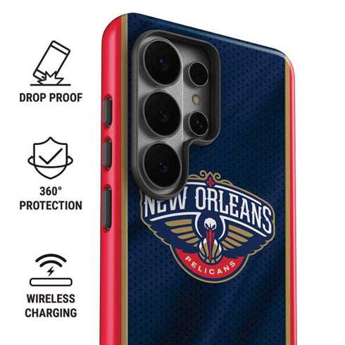 NBA New Orleans Pelicans Jersey Galaxy S26 Ultra Impact Case