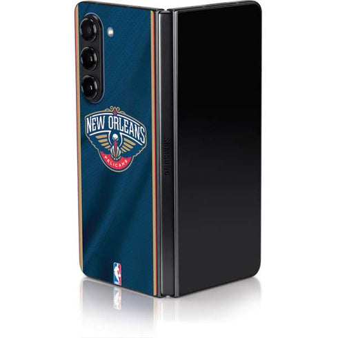 NBA New Orleans Pelicans Jersey Galaxy Z Fold5 5G Skin