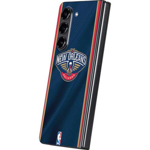 NBA New Orleans Pelicans Jersey Galaxy Z Fold5 5G Skin