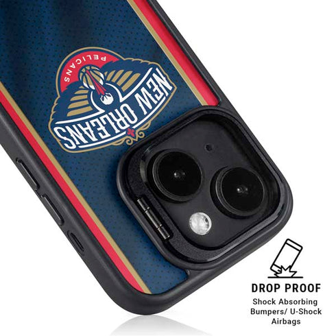 NBA New Orleans Pelicans Jersey iPhone 14 Plus Kickstand Case