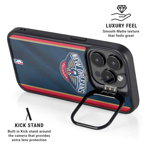 NBA New Orleans Pelicans Jersey iPhone 14 Pro Max Kickstand Case