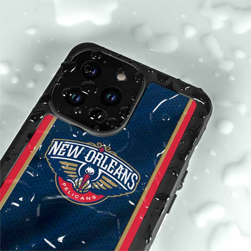 NBA New Orleans Pelicans Jersey iPhone 15 Pro Waterproof Case