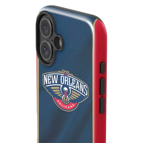 NBA New Orleans Pelicans Jersey iPhone 16 Impact Case