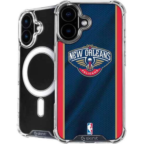 NBA New Orleans Pelicans Jersey iPhone 16 MagSafe Case