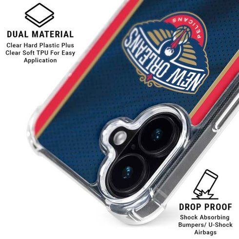 NBA New Orleans Pelicans Jersey iPhone 16 MagSafe Case