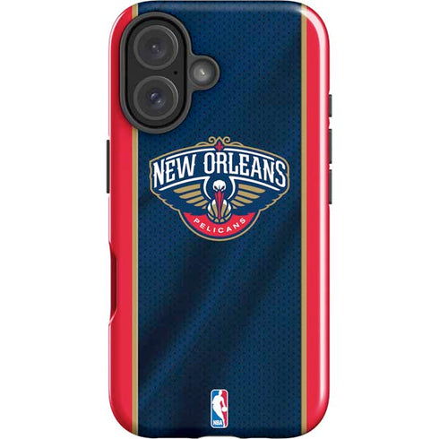 NBA New Orleans Pelicans Jersey iPhone 16 Plus Impact Case