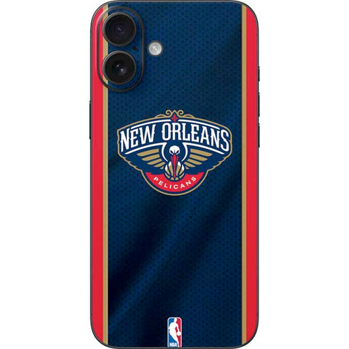 NBA New Orleans Pelicans Jersey iPhone 16 Plus Skin