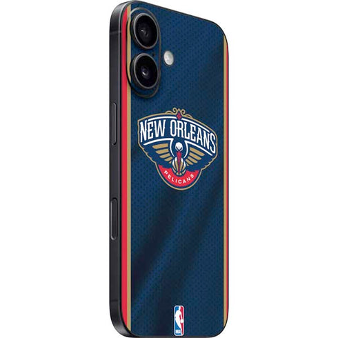 NBA New Orleans Pelicans Jersey iPhone 16 Plus Skin