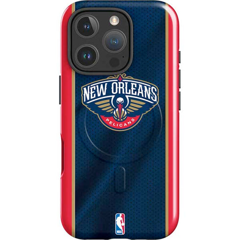 NBA New Orleans Pelicans Jersey iPhone 16 Pro Max Magsafe Impact Case
