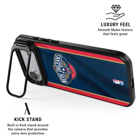 NBA New Orleans Pelicans Jersey iPhone 17 Air Kickstand Case