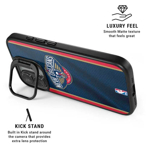 NBA New Orleans Pelicans Jersey iPhone 17 Kickstand Case
