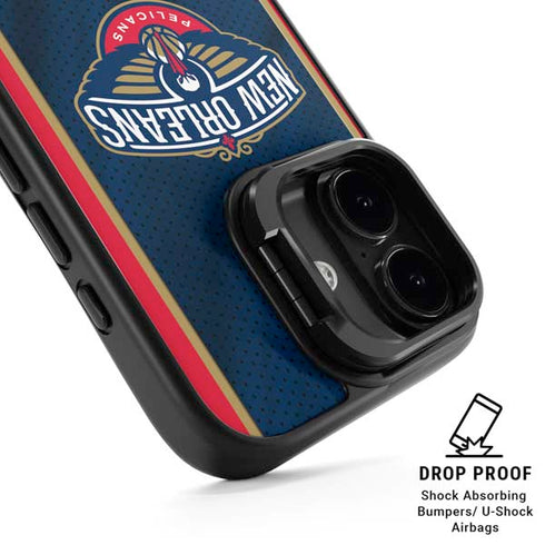 NBA New Orleans Pelicans Jersey iPhone 17 Kickstand Case